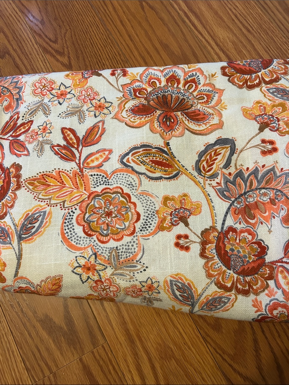 Floral Orange Cream Table Cloth